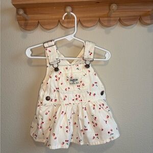 OshKosh White Dress with Pink Cherry Print